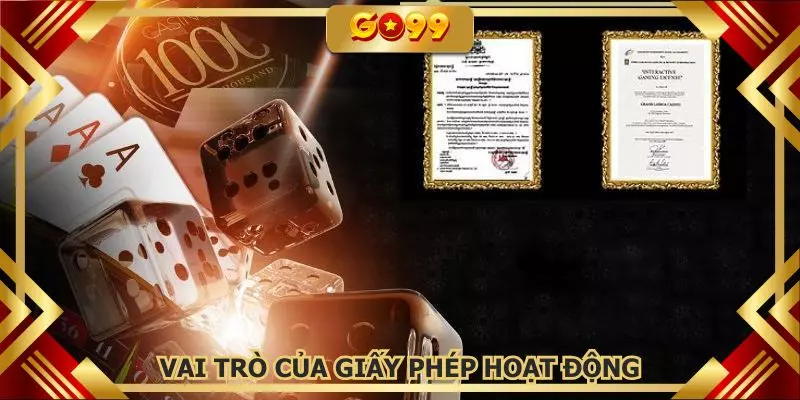 Lý do chứng nhận kinh doanh lại đóng vai trò chủ chốt đối với nhà cái